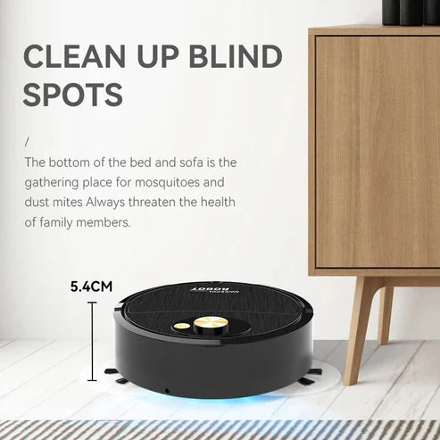 3-IN-1 Automatic Robot Vacuum Cleaner – مكنسة روبوت أوتوماتيكية 3 في